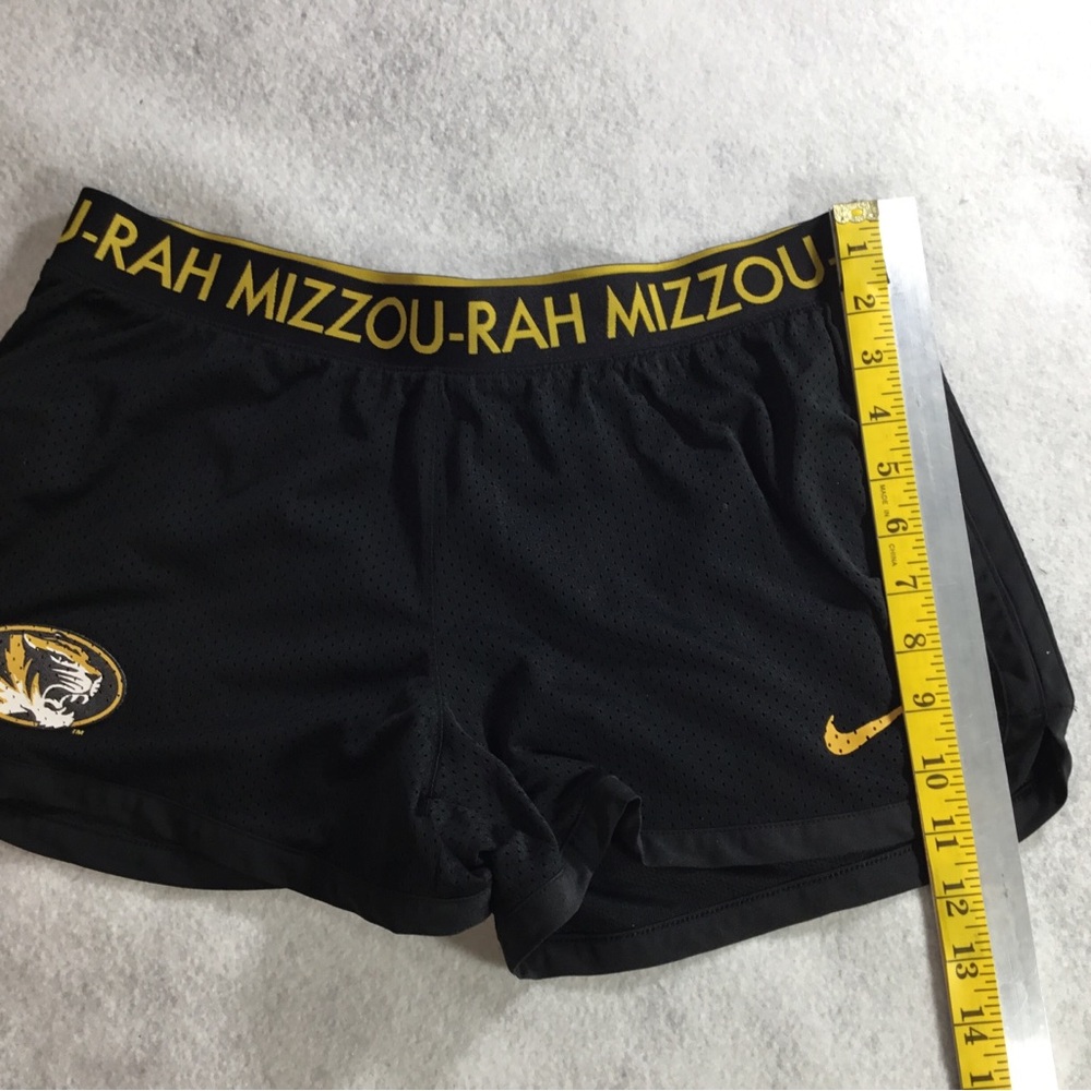 Nike Women's MIZZOU Black and Yellow Athletic Shorts SZ Medium gently used - Picture 7 of 8